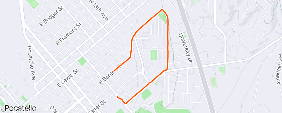 Map of the activity, Walk with T