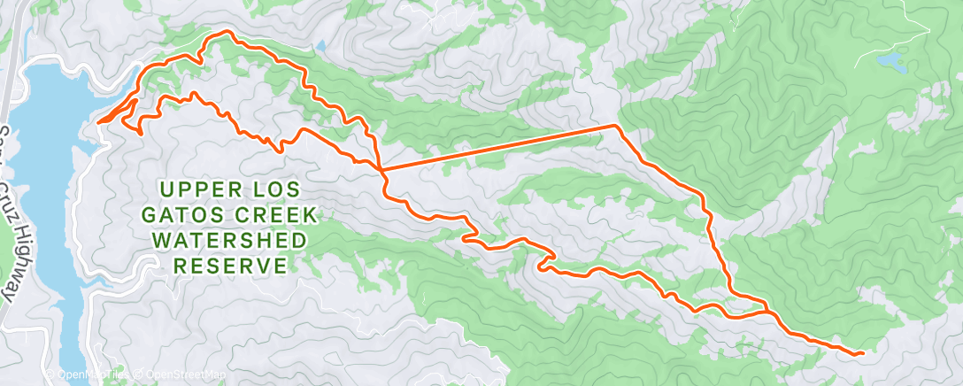Map of the activity, Morning Trail Run
