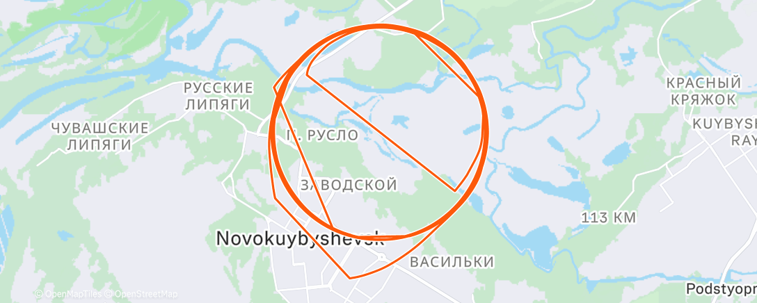 Peta aktivitas, Afternoon Run