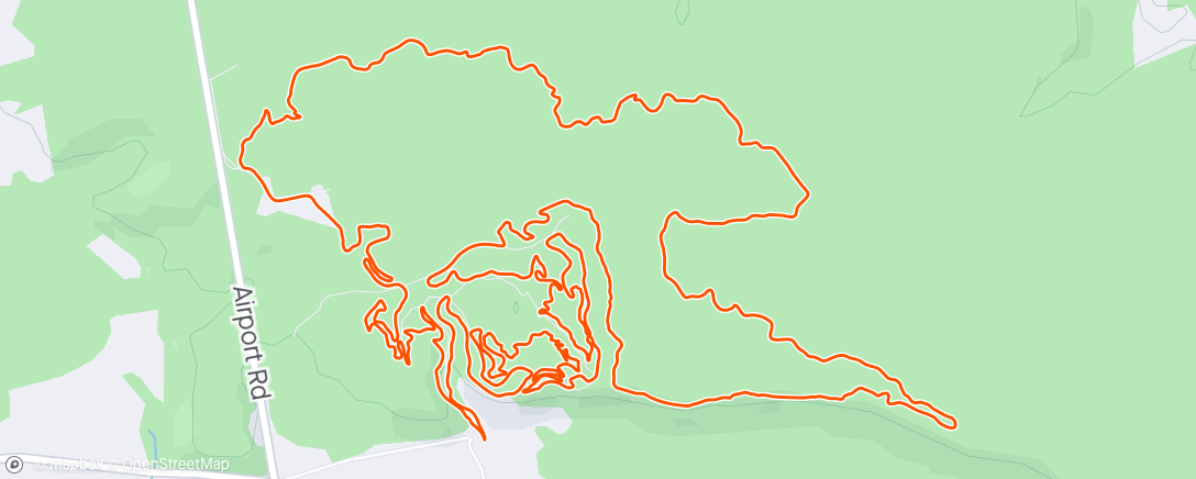 Carte de l'activité Lunch Mountain Bike Ride