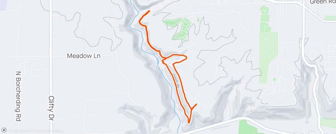 Map of the activity, Clifty Falls Hike