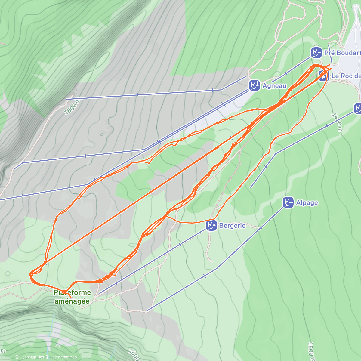 Карта физической активности (Ski famille 🤩)