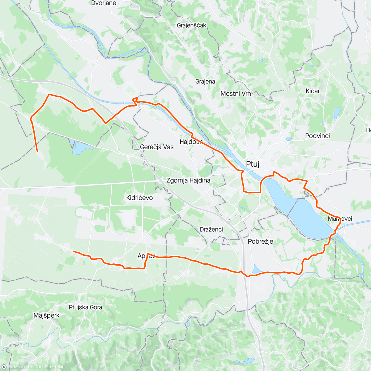 Carte de l'activité ROUVY - Ravninska_42km