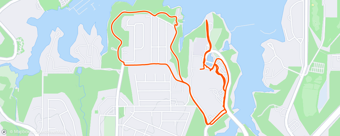 Map of the activity, Morning Run
