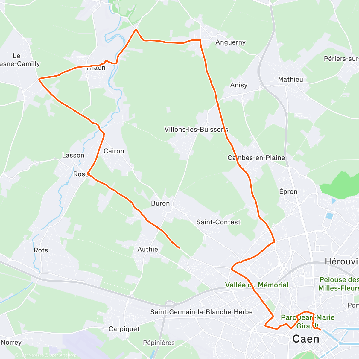 Map of the activity, ROUVY - Caen | France