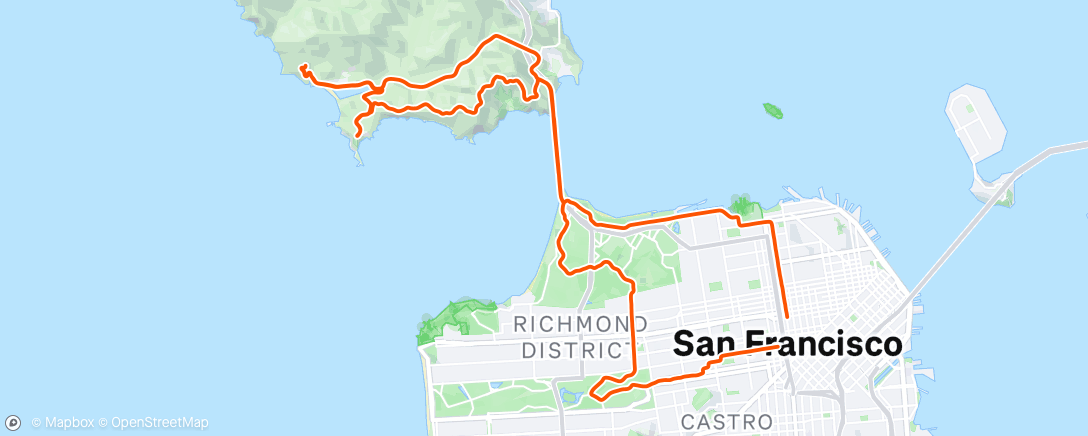 Map of the activity, Morning Ride