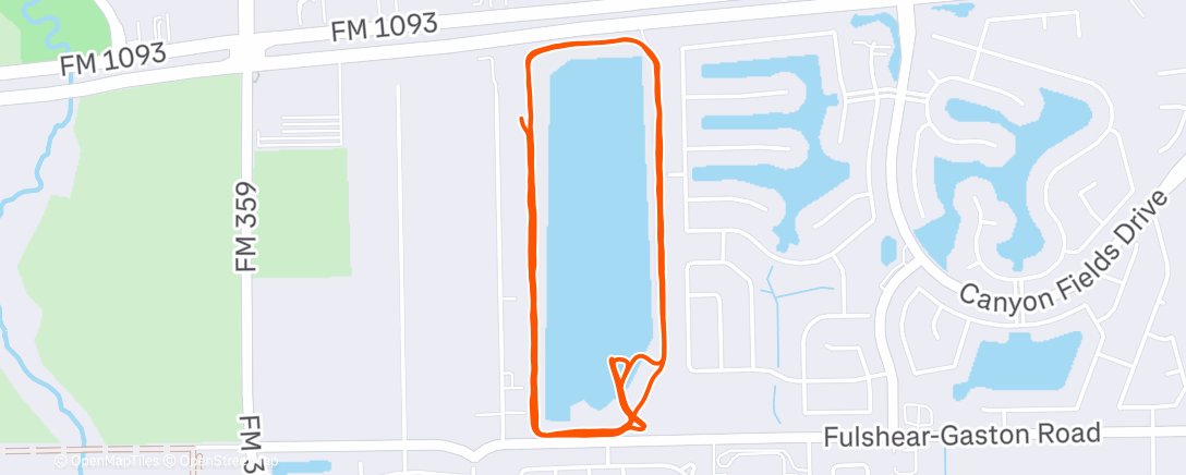 Map of the activity, Morning Trail Run
