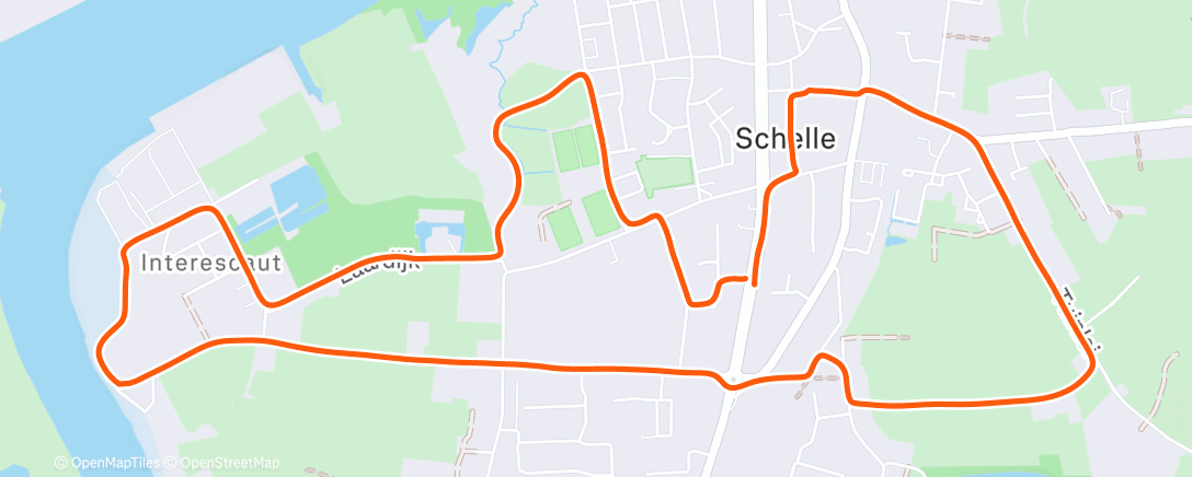 Map of the activity, Trenara Intervaltraining