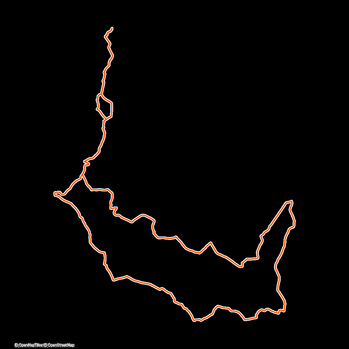 Map of the activity, CHCC Club Ride: Knowle