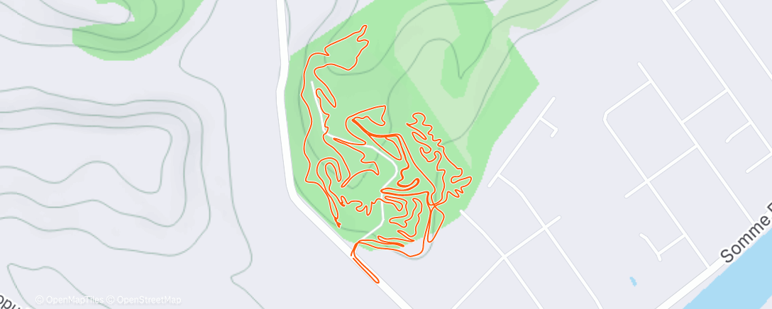 Map of the activity, Afternoon Mountain Bike Ride