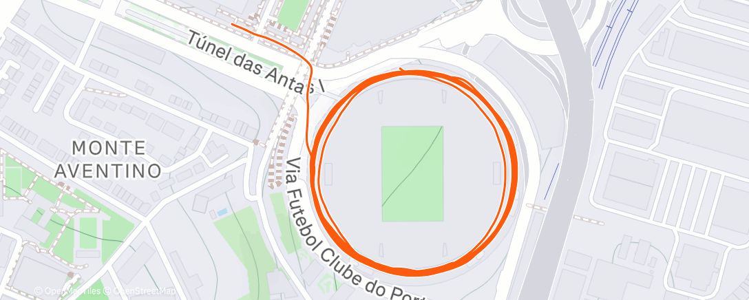 Map of the activity, Corrida matinal