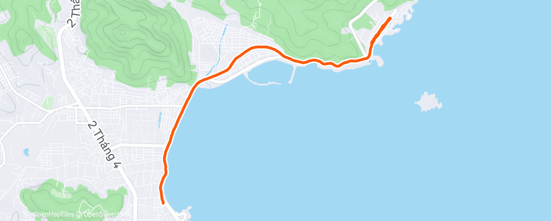 Map of the activity, Ночной забег