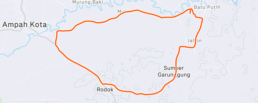 Map of the activity, Morning Ride
