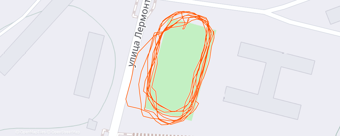 Map of the activity, Дневной забег