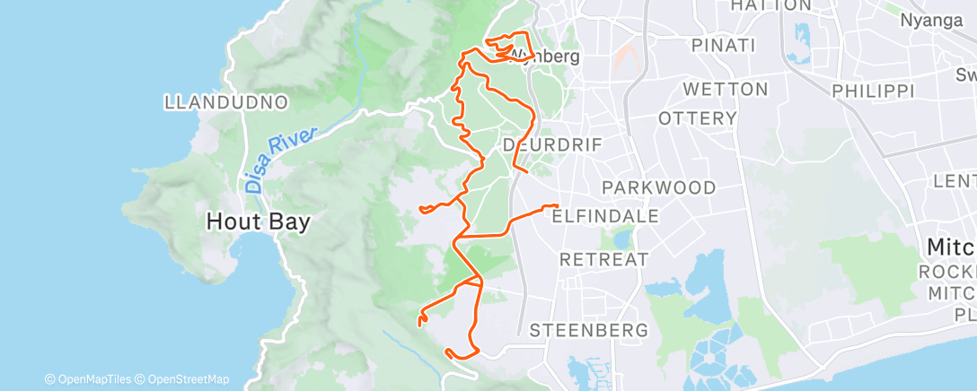 Map of the activity, Morning Ride
