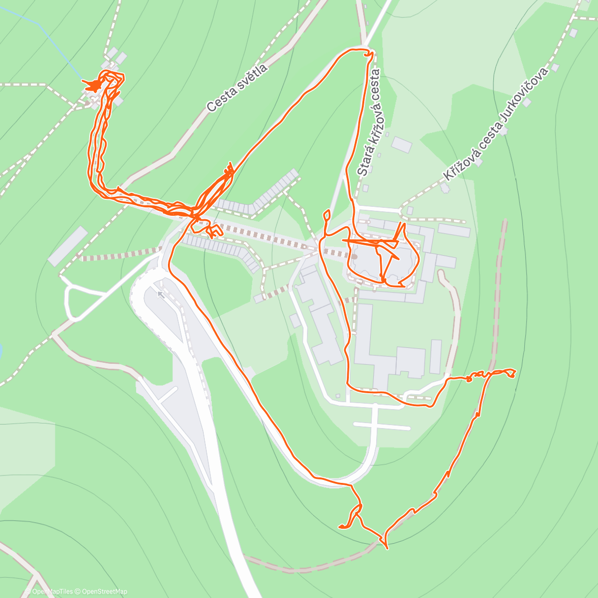 Map of the activity, Afternoon Hike - Svatý Hostýn