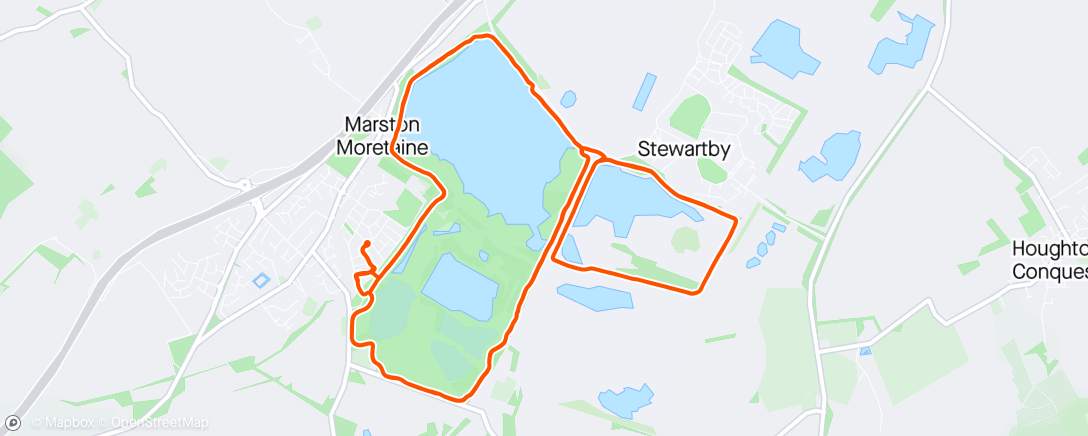 Map of the activity, Solid long Sunday run