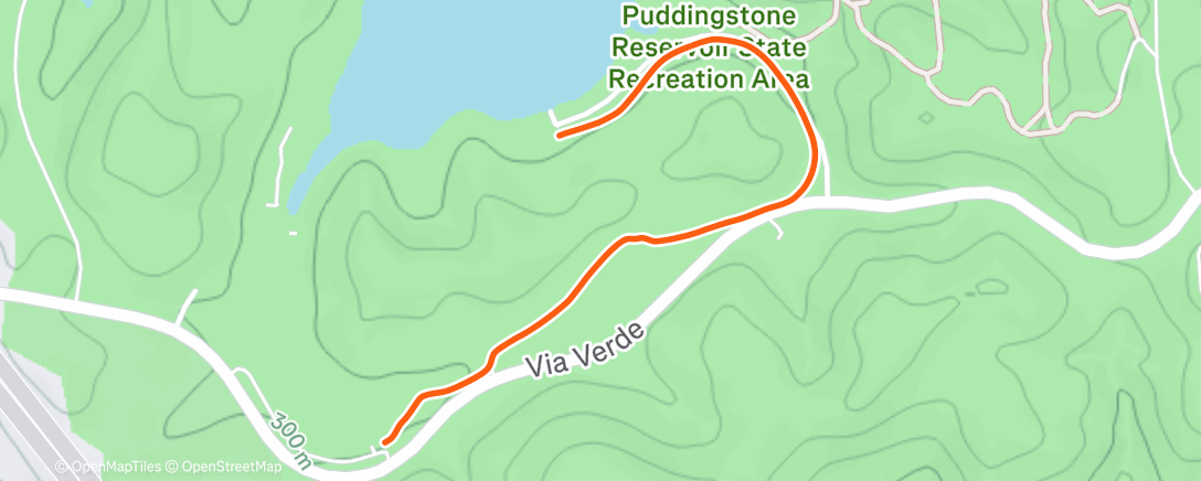 Map of the activity, Lunch Workout