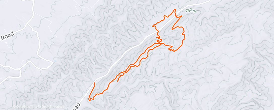Map of the activity, Afternoon Mountain Bike Ride