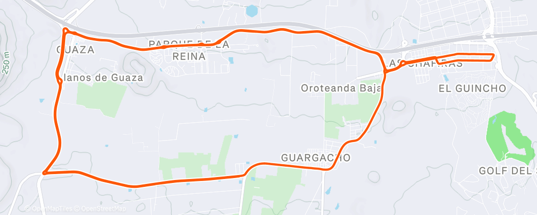 Mappa dell'attività Morning Ride