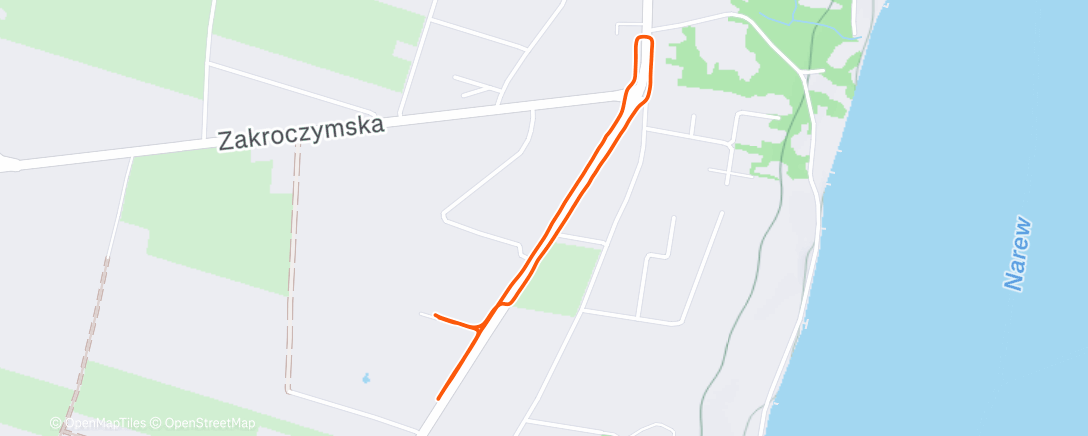 Map of the activity, Evening Walk