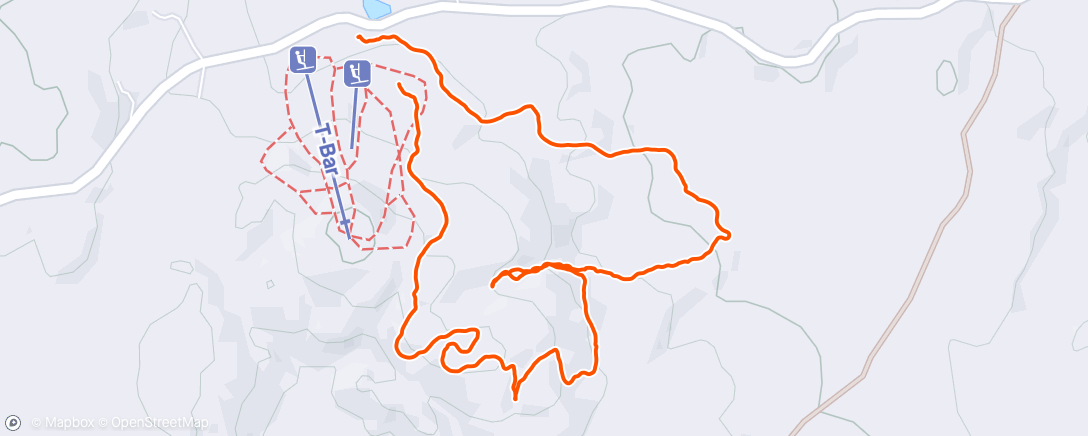 Map of the activity, GG Trail walk