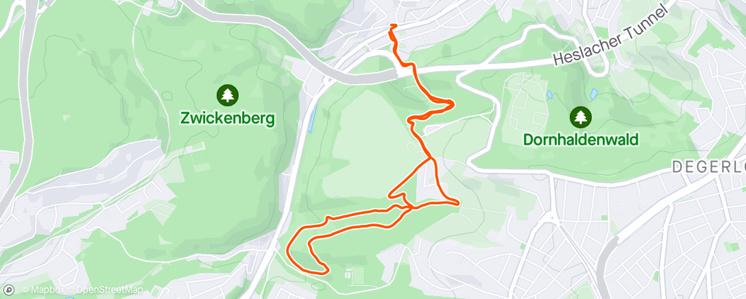 Map of the activity, Stuttgarter Afterwork Trailrunning Stammtisch #17.24