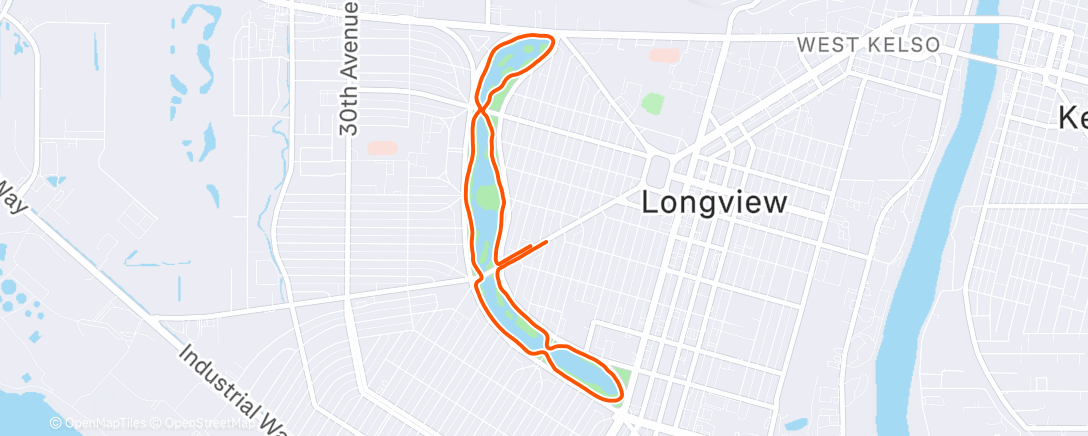 Map of the activity, Jen run