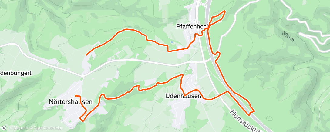 Map of the activity, Uff de Hostkopp