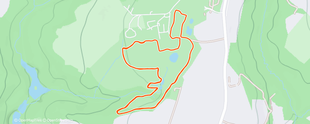 Map of the activity, Morning Run