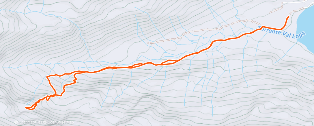 Map of the activity, Lunch Backcountry Ski