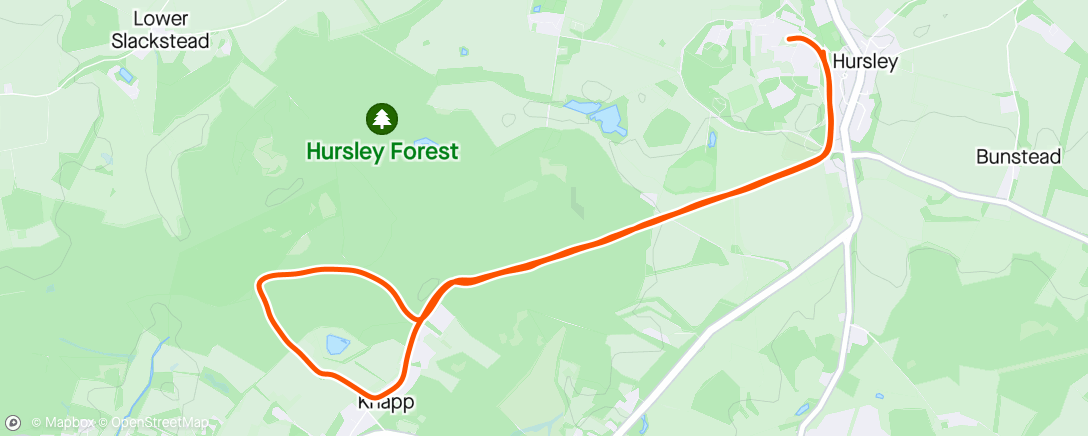 Map of the activity, Ampfield Woods