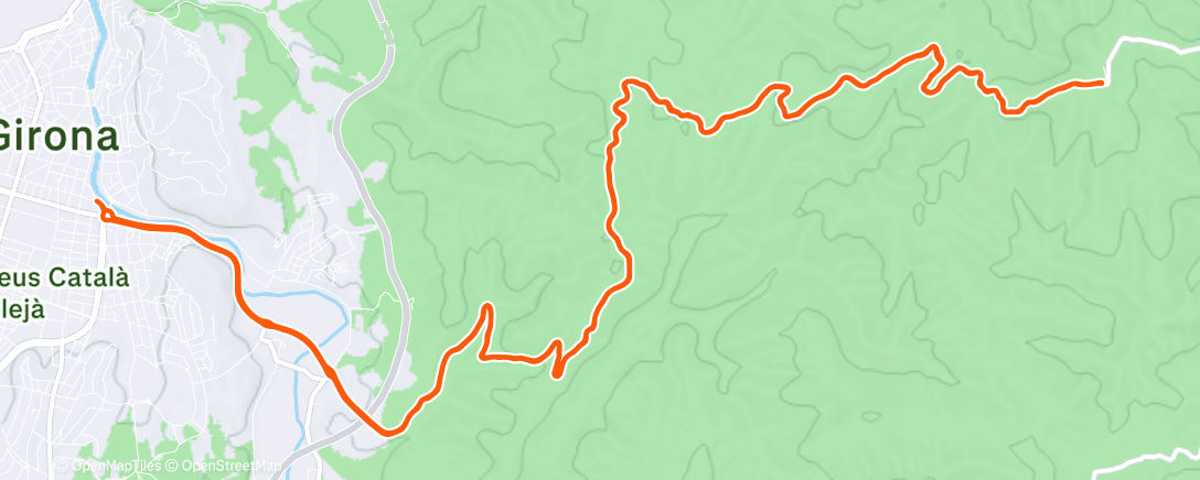 Map of the activity, Lunch Ride