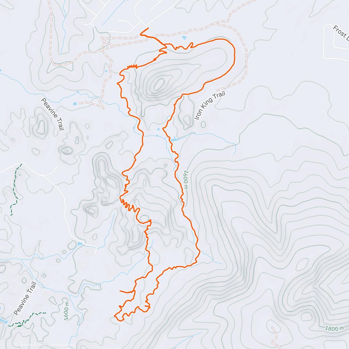 Map of the activity, Dashing through the Dells