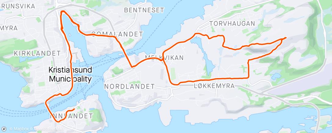 Map of the activity, Påsketrim