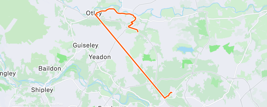 Map of the activity, Lunch Run