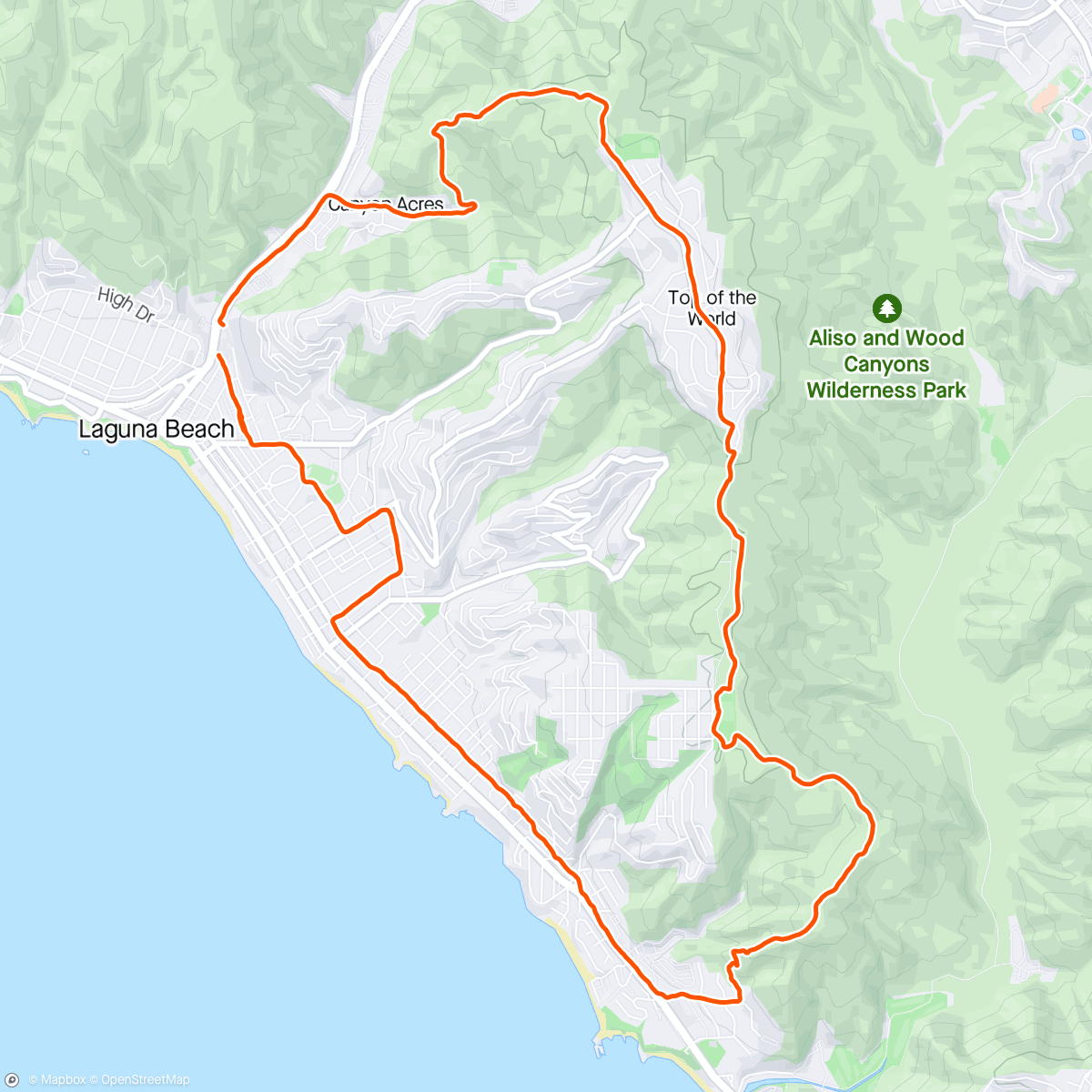 Map of the activity, 😎 Exploring new trails in Laguna