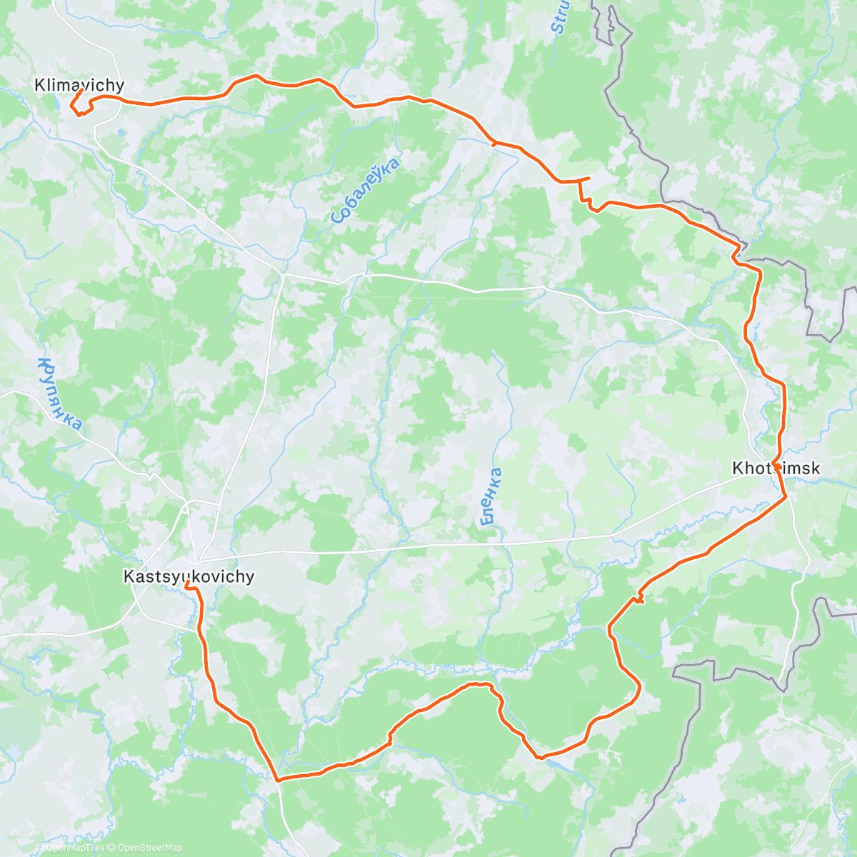 Карта физической активности (Рожденственская Могилевщина д3)