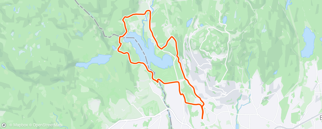 Map of the activity, Rundt Bogstadvannet med Ole