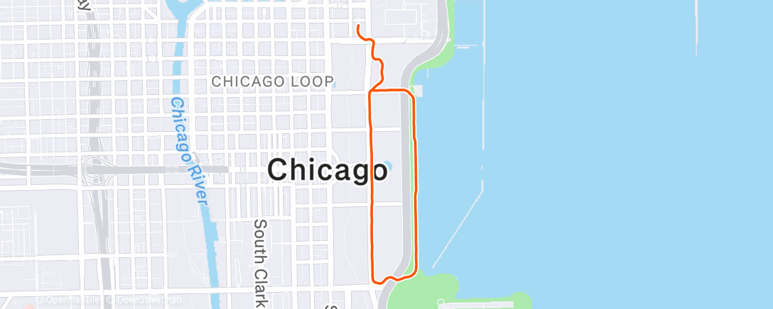 Map of the activity, Morning Run