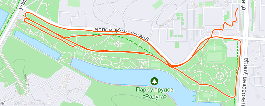 Map of the activity, Радуга, там где чистый асфальт