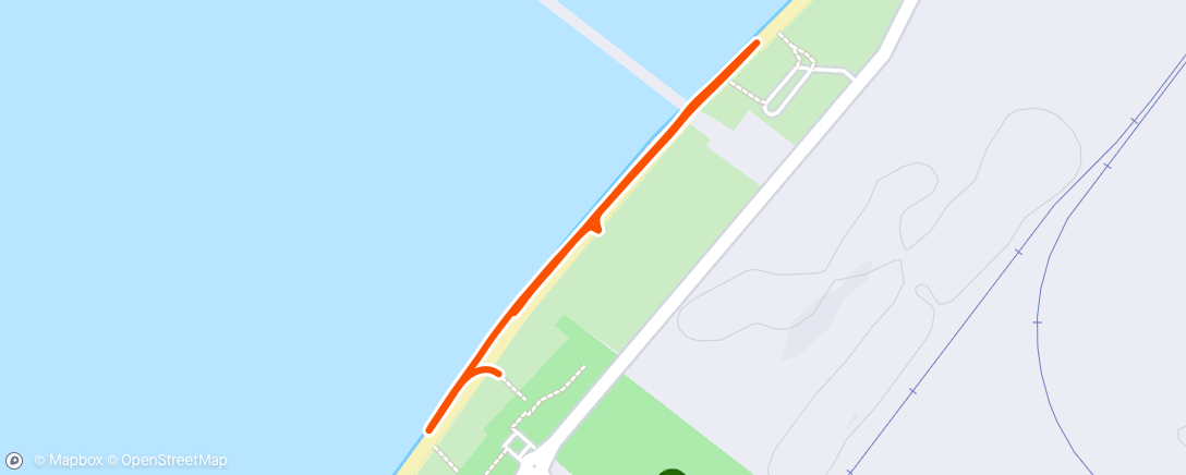 Map of the activity, Beach walk with dogs