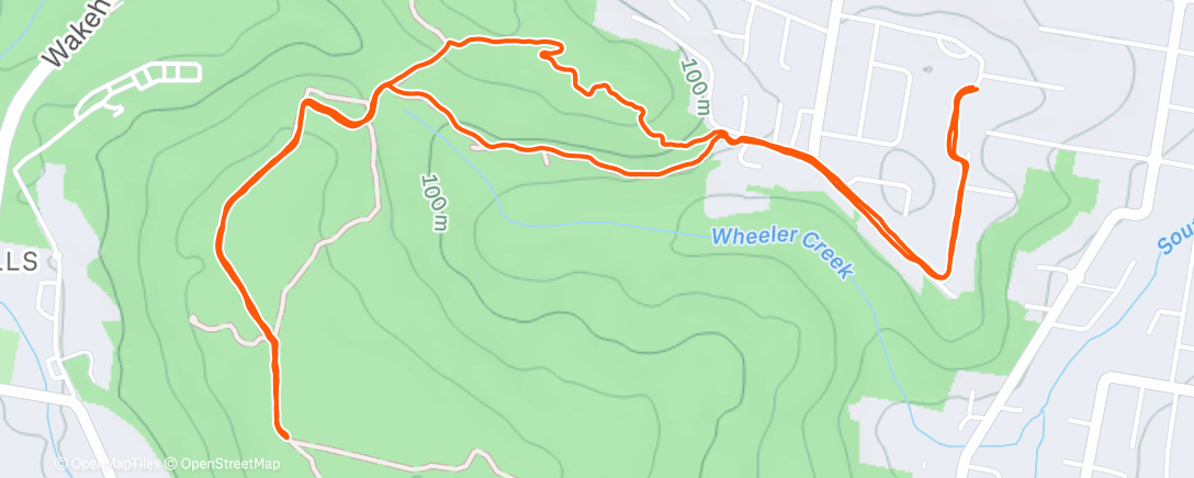 Карта физической активности (Afternoon Run)