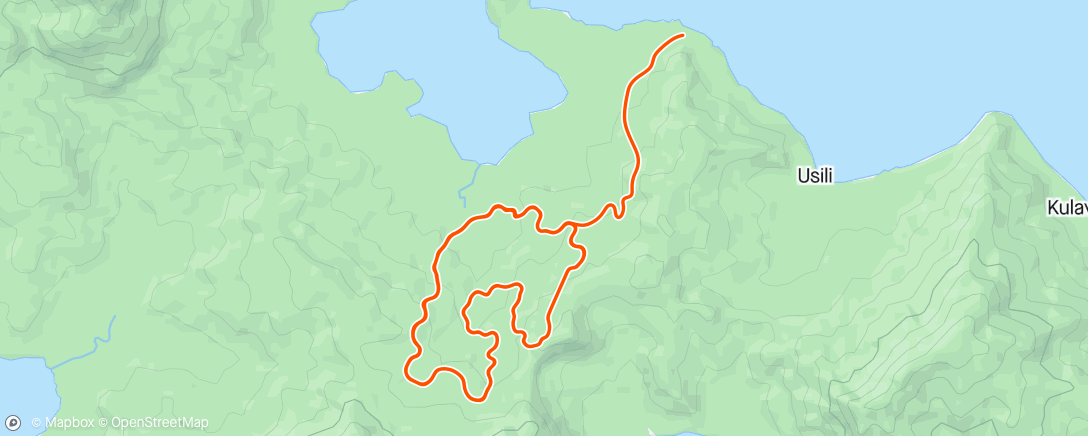 Mapa da atividade, Zwift - Aerobic Flow in Watopia