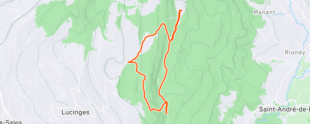 Map of the activity, Pointe de Brantaz ☀️