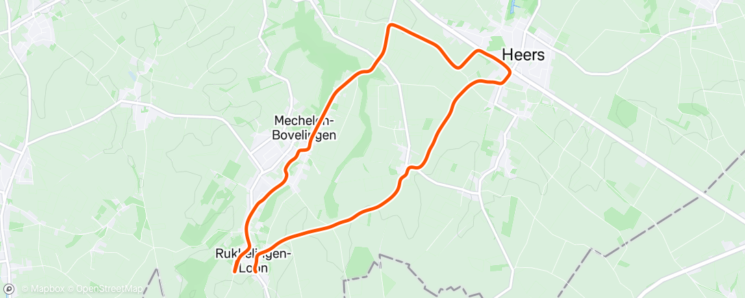 Map of the activity, Lunch run, I haven’t seen running shoes in a long time🏃🏽‍➡️