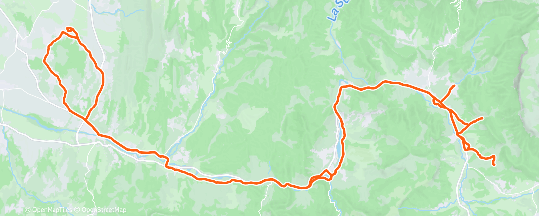 Map of the activity, Sortie vélo le matin