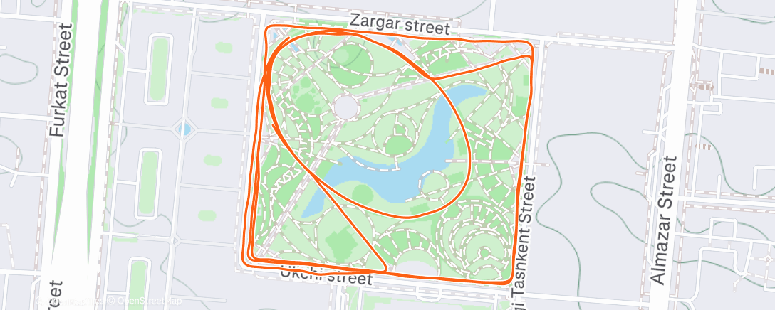 Map of the activity, RUNshanba