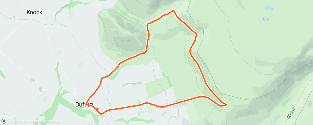 Map of the activity, Fell wall