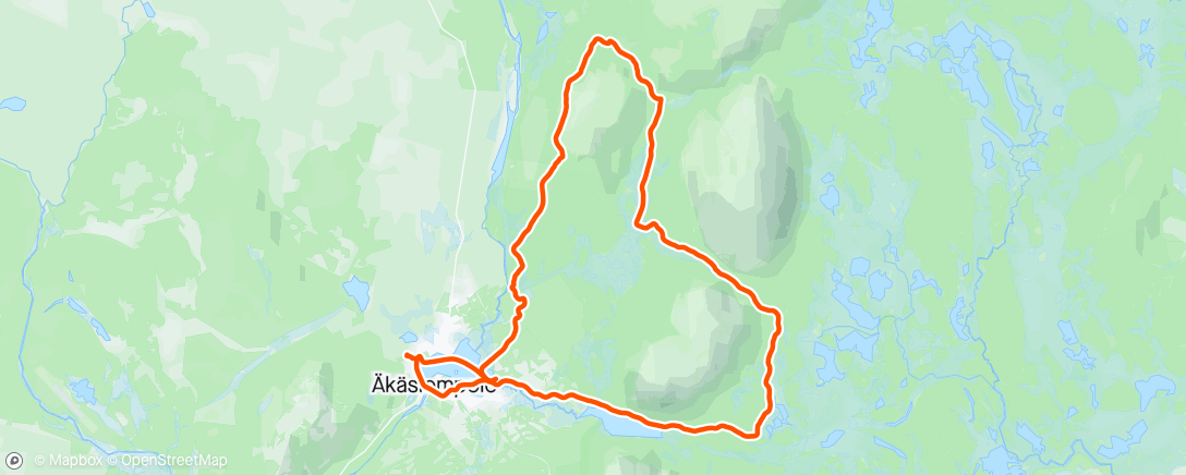 Map of the activity, Ylläs Ride❄️Latvamaja-Hangaskuru-Kotamaja